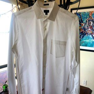 J Crew Ludlow White Button Down Long Sleeve Shirt